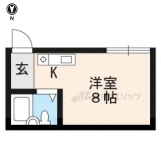 コーポ林【206号室】の間取り