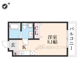 グリーン馬町【308号室】の間取り