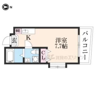 グリーン馬町【410号室】の間取り