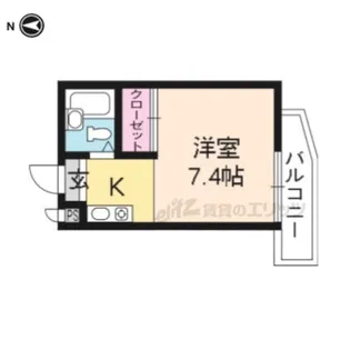 アウル高辻【402号室】の間取り