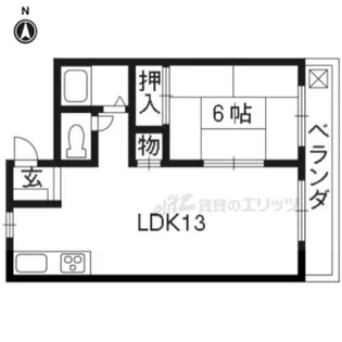 ショウエイハウス【203号室】の間取り