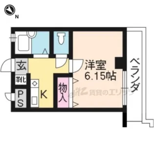 エリーフラッツ西京極【401号室】の間取り