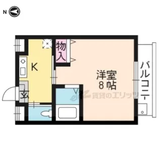 マンションシングル【304号室】の間取り