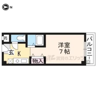 マンションシングル【201号室】の間取り