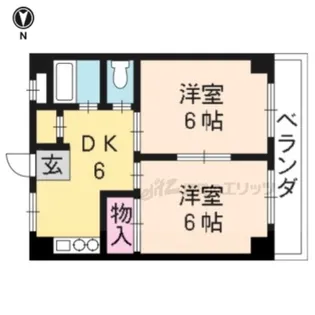 シャトー竹村2【501号室】の間取り