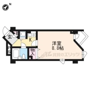 DETOM?1東山レディース【104号室】の間取り