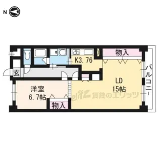 メルベーユ346【503号室】の間取り