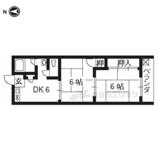 2DKの間取り画像
