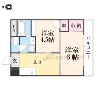 メゾン青風【402号室】の間取り