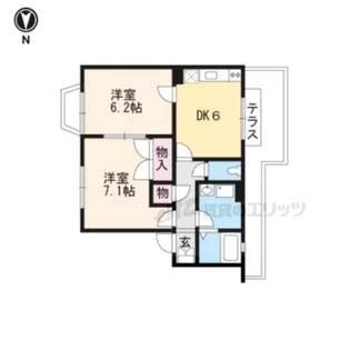リバティ竹村【1階】の間取り