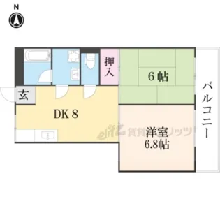 山治ハイツ【3階】の間取り