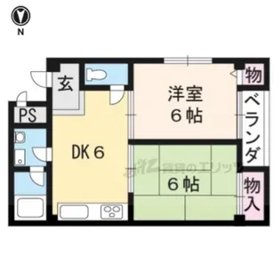 モアイマンション【2階】の間取り