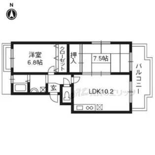 北野マンション【401号室】の間取り
