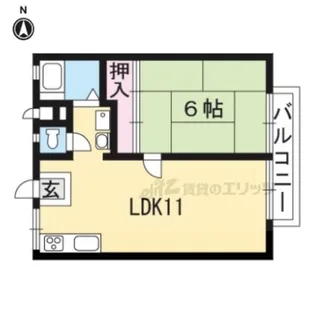 パステルハイツ【203号室】の間取り
