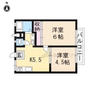 パステルハイツ【101号室】の間取り