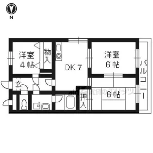 リベレ小西【2階】の間取り