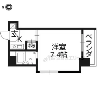 シャレー西京極【2階】の間取り