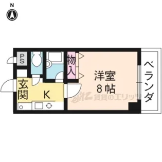 天神川林マンション【303号室】の間取り