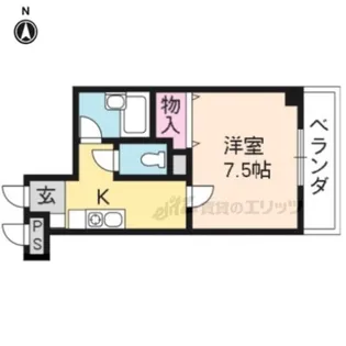 天神川林マンション【201号室】の間取り