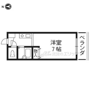 COCO西京極【103号室】の間取り