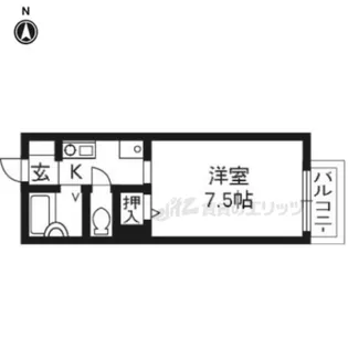 パルティールN棟【103号室】の間取り