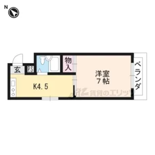 上笠東ハイツ【1階】の間取り