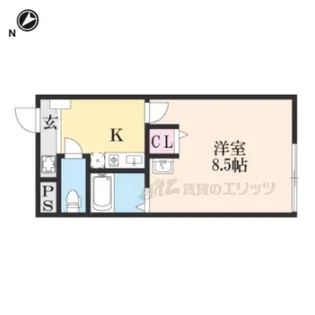 サンクリエート草津【8-E号室】の間取り