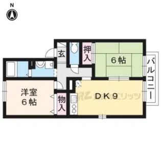 エスポアール稲荷【2階】の間取り