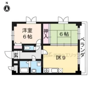 Viento深草【205号室】の間取り