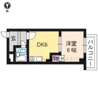 竹中ビル【303号室】の間取り