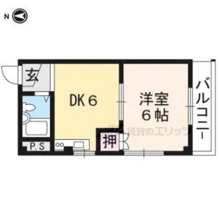 竹中ビル【302号室】の間取り