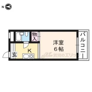 1Kの間取り画像