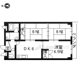 シャト?嵐望 【107号室】の間取り