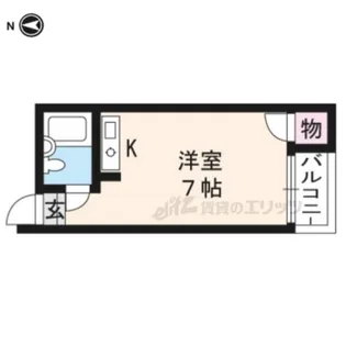 M's太秦【2-A号室】の間取り