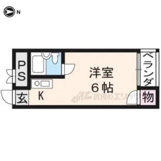 M's太秦【2-G号室】の間取り