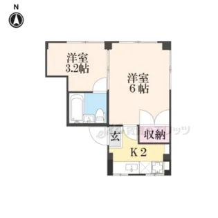 Kozy嵯峨嵐山【101号室】の間取り