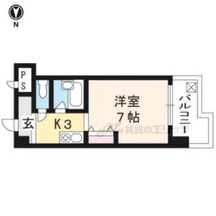 ホープ堀川【202号室】の間取り
