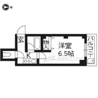 テイクフォー西陣【101号室】の間取り