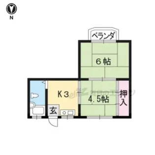 三宅ハイツ【203号室】の間取り