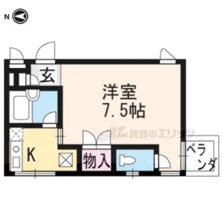 ベラフラット【202号室】の間取り