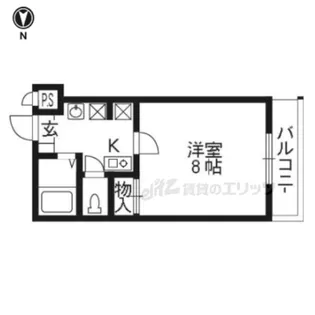 エクセレア北山【2階】の間取り