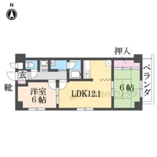 レジデンス鳥羽 【3階】の間取り