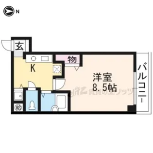 M’S MIGNON下鴨【401号室】の間取り