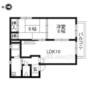 アイリス正道C棟【2階】の間取り