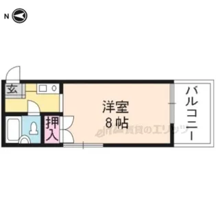 アンジェ北壺井【402号室】の間取り