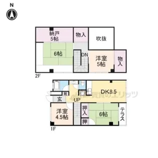 ヴィラたみあき【407号室】の間取り