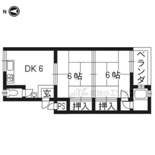 鎌田マンション【3-A号室】の間取り
