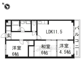 メゾン・ド・リッツ【605号室】の間取り