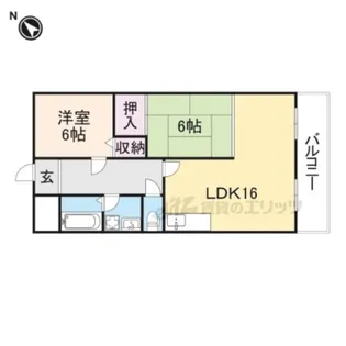 メゾン・ド・リッツ【206号室】の間取り