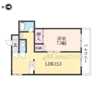 エバーグリーンヴィラ辰巳【205号室】の間取り